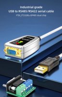 Cable Serial USB 2.0 de 1 Puerto DTECH, Convertidor USB a 422/485, Cable de 5 Metros