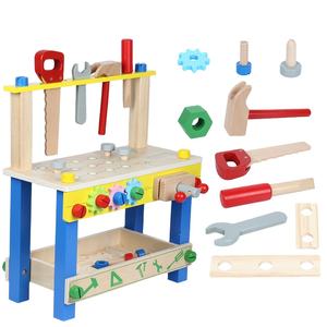 Boîte à <span class=keywords><strong>outils</strong></span> en bois ronde, meilleure vente de jeux de rôle, étagère et jouets de table, vente en gros, - Product Image 2