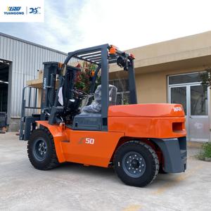 Chariot élévateur diesel robuste YGZG, capacité de 5 tonnes, hauteur de levage de 4 m, pour le transport de roches dans les tunnels miniers, chariot élévateur diesel lourd - Product Image 3