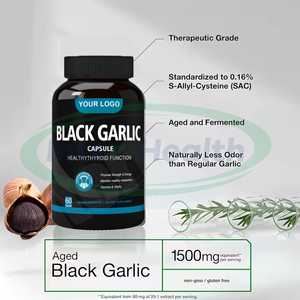 Ausreson özel etiket siyah sarımsak özü hapları diyet takviyesi doğal zerdeçal siyah sarımsak kapsüller - Product Image 2