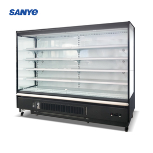 <span class=keywords><strong>Réfrigérateur</strong></span> commercial à refroidissement par air avec dégivrage automatique, commande numérique et rideau nocturne pour l'affichage des fruits et légumes en magasin d'alimentation - Product Image 1