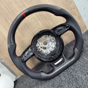 Volante de fibra de carbono de gran venta para <span class=keywords><strong>Audi</strong></span> B8.5 <span class=keywords><strong>S4</strong></span> S5 RS5 RS6 Q5 Q7 Q3 Q8 A1 A3 A4 A5 A6 A7 S3 S1 S6 RS3 RS4 B8 C6 C7 - Product Image 6