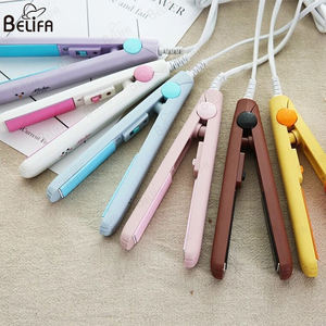 เครื่องหนีบผมตรงแบบ2ใน1การ์ตูนเครื่องหนีบผมหน้าม้าแบบพกพาแผ่นเซรามิกไอออนิกไฟฟ้าขนาดเล็กที่หนีบผมตรง - Product Image 5