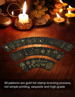 Jeu de cartes de tarot WJPC au design original personnalisé, pour débutants et experts, avec feuille d'argent, feuille d'or rose et feuille d'or, accompagné d'un guide.