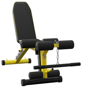 Chaise de fitness professionnelle, banc de musculation multifonctionnel, banc à haltères réglable, type assis-assis, entraînement abdominal en acier - Product Image 1