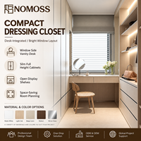 Système de dressing sur mesure, armoire modulaire avec éclairage LED, contreplaqué MDF, taille personnalisée, fabrication directe d'usine OEM