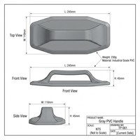 Poignée de sécurité antidérapante en caoutchouc remplaçable haute pression pour bateau pneumatique, radeau en PVC, canoë, lacs et rivières