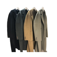 Manteau d'hiver en laine 100% laine pour homme, veste en cachemire, nouveau Style, décontracté, Long