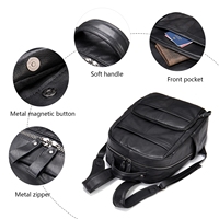 Sac à dos de voyage en cuir PU pour ordinateur portable, multifonctionnel, unique, de luxe, pour homme, avec compartiment pour ordinateur portable