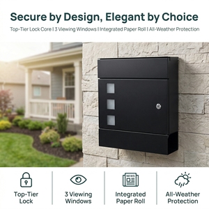 Buzón exterior montado en la pared Buzón <span class=keywords><strong>de</strong></span> apartamento con cerradura para uso <span class=keywords><strong>de</strong></span> oficina para buzón <span class=keywords><strong>de</strong></span> correo y envío <span class=keywords><strong>de</strong></span> <span class=keywords><strong>paquetes</strong></span> - Product Image 1