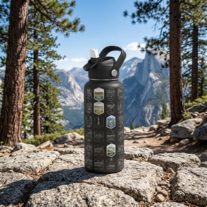 Botellas <span class=keywords><strong>de</strong></span> <span class=keywords><strong>Agua</strong></span> Deportivas Hong Ling con Impresión Láser, Gran Capacidad, Acero Inoxidable, Doble Pared, Portátiles - Product Image 1