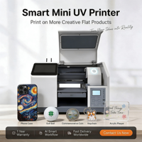 Printer UV Flatbed Pintar Reeleyin A5 untuk Casing Ponsel, Bola Golf, Gantungan Kunci, Usaha Kecil, Mesin Pencetak Gambar AI