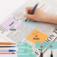 Blocs de notes fluorescents étanches personnalisés en plastique auto-adhésif articles de papeterie de rappel collant 7.5cm * 7.5cm 50 feuilles