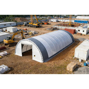 Tentes de stockage commerciales robustes, abris portables avec structure en PVC imperméable et en acier pour l'entreposage extérieur - Product Image 1