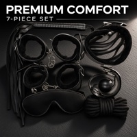 Ensemble de lit BDSM de haute qualité pour adultes, 8 pièces, avec ceinture en cuir, menottes, pince à tétons, fouet, collier, kit de jouets sexuels, accessoire pour couple