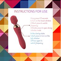 Masseur à baguette 2 en 1 en silicone et chrome, 10 modes de vibration, stimulateur clitoridien et du point G, jouets pour adultes pour femmes, CE RoHS