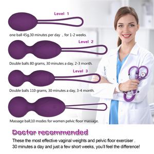 Set di Palline Kegel 3-in-1 in Silicone YLove, Kit di Palline Ben Wa per Donne con Telecomando, 10 Modalità di Vibrazione, Uovo dell'<span class=keywords><strong>Amore</strong></span> Vaginale per Donne - Product Image 5