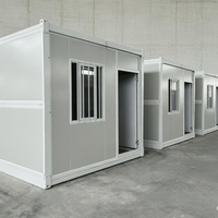 Conteneur pliable standard d'exportation de 20 pieds pour dortoir de chantier, assemblage rapide pour appartement et hôtel