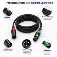 Câble audio professionnel XLR 3 broches mâle-femelle sur mesure pour systèmes sonores de scène et de studio – Fabricant OEM/ODM
