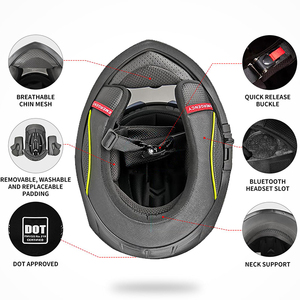 <span class=keywords><strong>Casco</strong></span> <span class=keywords><strong>Integral</strong></span> Anticolisión para Motos, <span class=keywords><strong>Casco</strong></span> de Motocicleta de Fibra de Carbono, <span class=keywords><strong>Casco</strong></span> de Motocicleta <span class=keywords><strong>Integral</strong></span> para Carreras - Product Image 3