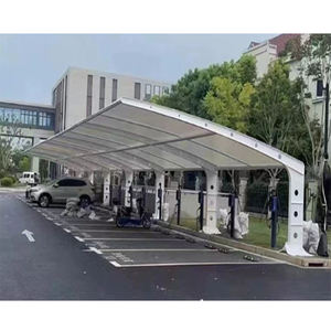 Estructura de Membrana Resistente a la Corrosión, Cobertizo para Auto, Toldo de Estacionamiento Tipo Cantilever, Cubierta para Estacionamiento - Product Image 1