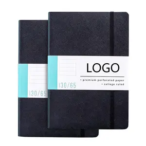 Cuaderno con logotipo personalizado, envío rápido, nuevo diseño, A5, cubierta de imitación, diarios, cuadernos de cuero Pu personalizados con Diario en relieve
