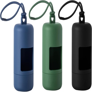 2026 OEM & ODM Distributeur de sacs à déjections pour animaux de compagnie (chats et chiens) d'extérieur, réutilisable, avec procédé de peinture par pulvérisation, et 1 rouleau de 15 sacs pour déjections canines - Product Image 1