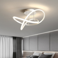 Vente chaude Plafonnier suspendu moderne à LED en forme de dôme noir contemporain pour salon chambre à coucher Roon Black