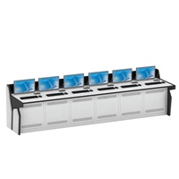 Console de bureau LED personnalisée avec panneau de commande modulaire haut de gamme