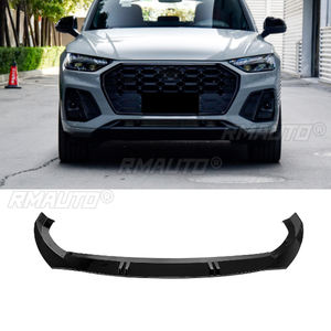 Accessoires de protection de pare-chocs avant de voiture en ABS noir brillant, séparateur de lèvre, spoiler, diffuseur pour Audi Q5 SQ5 MK2 LCI 2021 2022 2023 - Product Image 1