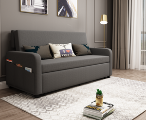 Đồ Nội Thất Phòng Ngủ Sofa Giường Hiện Đại Bằng Vải Mềm Gấp Lưu Trữ Sofa Giường Với Túi Bên - Product Image 3