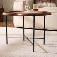 Table basse de salon Senwell de haute qualité, style moderne simple avec pieds en métal