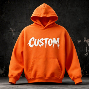 Felpa con Zip Corta da Uomo OEM 5, Produttori di Felpe Streetwear Oversize, Felpa Casual da Uomo con Cappuccio - Product Image 1
