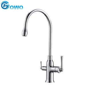 drink pure water two out let brass healthy material dual handle 3 way kitchen faucet filter tap