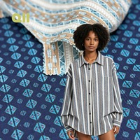 100% Baumwollstoff 120gsm 142cm Breite Leichtgewichtiges Gewebtes Baumwolltextil für Hemden Kleider Bekleidung