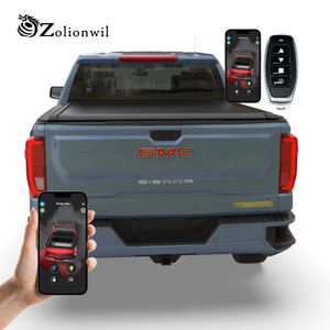 Zolionwil Couvre-caisse de camionnette rétractable motorisé pour <span class=keywords><strong>GMC</strong></span> <span class=keywords><strong>Sierra</strong></span> 1500 5ft 5.8ft 8ft 3500HD 2014-2025 avec benne de 8 pouces - Product Image 1