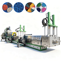 Machine de granulation de plastique à trois étages facile à utiliser pour le recyclage des déchets, granulateur de granulés de plastique