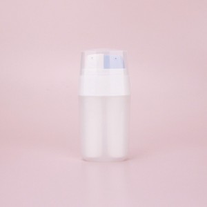 Thiết Kế Mới Đôi Ống Bơm Không Có Không Khí Chai Tùy Chỉnh Rỗng Mỹ Phẩm Nhựa Vuông Kép Buồng 2 Trong 1 Không Có Không Khí Chai - Product Image 2