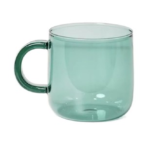 Tazza in Vetro Soffiato a Mano Grigio Fumo Personalizzata per Casa, Hotel, Ufficio, Tazza da <span class=keywords><strong>Caffè</strong></span> in Vetro Borosilicato Colorato con Manico - Product Image 4