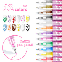 Stylo à ongles professionnel pour nail art, marqueur acrylique coloré pour la décoration des ongles, idéal pour la maison et les salons de manucure