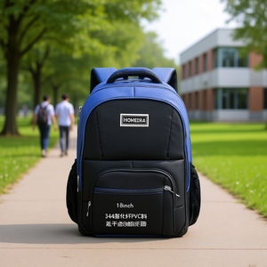 Homeera Backpack 18inch 344 Diagonal Pvc Material Waterproof Computer Interlayer Day Backpack Unisex - Product Image 2