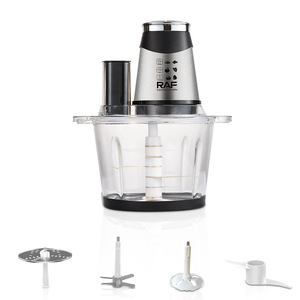 Robot culinaire électrique multifonction avec bol en verre de 3 L, lames dorées, pilon à igname et port d'alimentation supplémentaire - Product Image 4