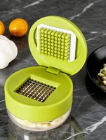 Hachoir à ail manuel, outil de cuisine multifonctionnel pour hacher le gingembre, les oignons verts et l'ail