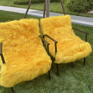 <span class=keywords><strong>Chaise</strong></span> en fourrure tibétaine mongole véritable pour la décoration de la maison - Product Image 2