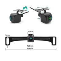 Caméra de recul universelle AHD 1080P avec vision nocturne, étanche IP68, grand angle 170 degrés et trajectoire dynamique