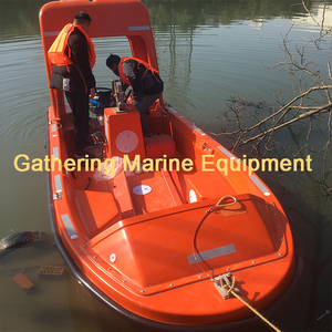 Bateau en fibre de verre à moteur de 4,5 m pour 6 personnes, conforme à la norme SOLAS, avec certification CCS Chine - Product Image 1
