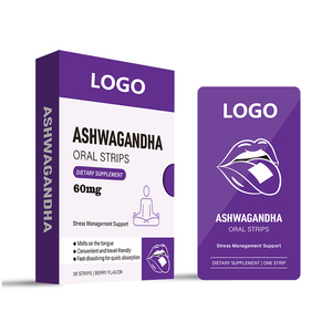 OEM / ODM murni Ashwagandha ekstrak Herbal suplemen Oral Strip untuk manajemen kelelahan/emosi regulasi Oral Film tipis - Product Image 6