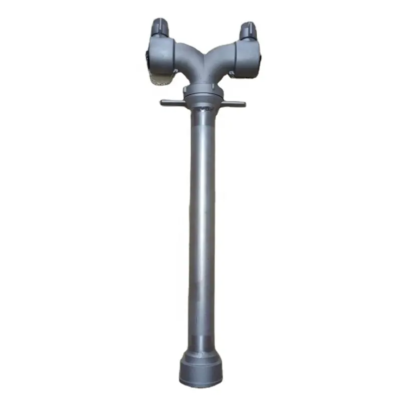 Aluminum pillar type stand pipe 2 way double outlet most used fire hydrants for sale