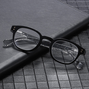 Lunettes PC unisexes à grand cadre avec impression, anti-rayonnement et anti-fatigue, monture bleue et rouge, nouvelles lunettes de <span class=keywords><strong>lecture</strong></span> - Product Image 1