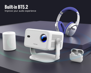 Projecteur LCD LED Magcubic L018NTV, résolution native 1080P, WiFi6, BT5.4, cinéma maison, bureau, extérieur - Product Image 4